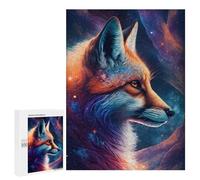 500 PCS Adult Puzzles Cosmic Fox Portrait-8 Jigsaw for Teenagerss Enhance Memory Difficult And Challenge for Is Ideal As A Gift 500 PCS
