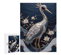 500 PCS Adult Puzzles Crane Bird Kintsugi Art Puzzles for Adults Brain Teaser Game But Fun And Humorous Gifts for Friends And Family 500 PCS