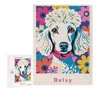 500 PCS Adult Puzzles Daisy Poodle Dog Jigsaw for Teenagerss Enhance Memory Difficult And Challenge for Is Ideal As A Gift 500 PCS