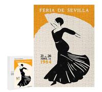 500 PCS Adult Puzzles Feria De Sevilla Dancer Jigsaw for Teenagerss Enhance Memory Difficult And Challenge for Is Ideal As A Gift 500 PCS