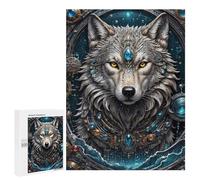 500 PCS Adult Puzzles Galactic Shaman Wolf Puzzles for Adults Brain Teaser Game But Fun And Humorous Gifts for Friends And Family 500 PCS