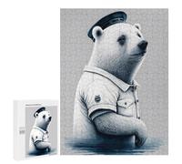 500 PCS Adult Puzzles Ice Bear Sailor Puzzles for Adults Brain Teaser Game But Fun And Humorous Gifts for Friends And Family 500 PCS