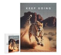 500 PCS Adult Puzzles Keep Going Cheetah Speed Puzzles for Adults Brain Teaser Game But Fun And Humorous Gifts for Friends And Family 500 PCS