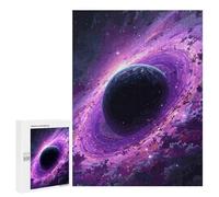 500 PCS Adult Puzzles Purple Space Galaxy with Planet Jigsaw for Teenagerss Enhance Memory Difficult And Challenge for Is Ideal As A Gift 500 PCS