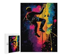 500 PCS Adult Puzzles Rock Climbing Silhouette Puzzles for Adults Brain Teaser Game But Fun And Humorous Gifts for Friends And Family 500 PCS
