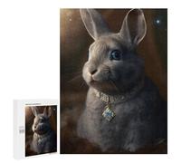 500 PCS Adult Puzzles Royal Bunny Necklace Puzzles for Adults Brain Teaser Game But Fun And Humorous Gifts for Friends And Family 500 PCS