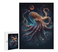 500 PCS Adult Puzzles Space Octopus Art Print Jigsaw for Teenagerss Enhance Memory Difficult And Challenge for Is Ideal As A Gift 500 PCS