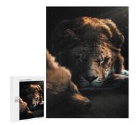 500 PCS Adult Puzzles The Sleeping Fox And Lion Puzzles for Adults Brain Teaser Game But Fun And Humorous Gifts for Friends And Family 500 PCS