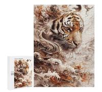 500 PCS Adult Puzzles Tiger Swirl Jigsaw for Teenagerss Enhance Memory Difficult And Challenge for Is Ideal As A Gift 500 PCS