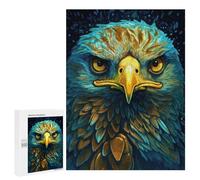 500 PCS Adult Puzzles Wild Neon Eagle Jigsaw for Teenagerss Enhance Memory Difficult And Challenge for Is Ideal As A Gift 500 PCS