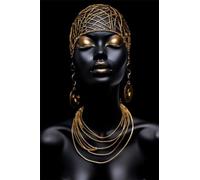 500 pcs African American Black Woman Creative Fun Jigsaw Puzzle for Adults Challenging Traditional Puzzle Perfect for Family Nights Game