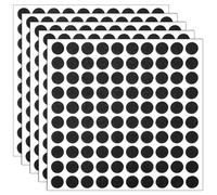 500 Pcs Black Felt Circle Stickers, Self-Adhesive Round Felt Pads, EVA Foam Felts Dots Small Black Circle Stickers for furniture, Crafts, Vases, Cabinets, Doors Decorations