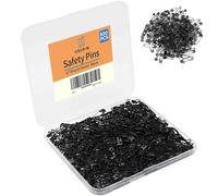 500 PCS Black Safety Pins, 0.75Inch/19mm Safety Pins Small, Rust Resistant Nickel Plated Steel Set for Crafting, Sewing, Rimming Fastening Clip Button for Garment Hang Tag