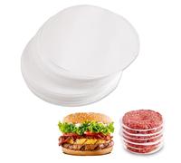 500 Pcs Burger Press Papers, Greaseproof Burger Papers, 11cm Round Patty Paper for Foods Seperating Patty Meat Beef Cookies Storing Cake Tin, More Bulk Pack for High-Volume Kitchens