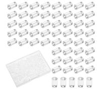 500 PCS Clear Rubber Earring Backs, Clear Soft Earring Backs Secure Rubber Earrings Stoppers with Storage Box for Studs Fish Hook Earrings