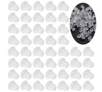 500 PCS Clear Rubber Earring Backs, Replacements Earring Backs for Studs Soft Clear Ear Safety Back Pads Backstops Earring Backings Clear Earring Backs for Women Fish Hook Earring Studs Hoops
