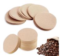 500 Pcs Coffee Filter Papers Compatible with Aeropress Coffee, 64mm Round Unbleached Natural Paper Filters, Disposable Replacement Coffee Filters Papers for Espresso Makers