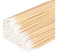 500 Pcs Cotton Swab,Cotton Buds,Cotton Tipped Applicator,Cotton Swabs Wood Sticks for Eyebrow Tattoo Beauty Make-up Color Nail Seam Dedicated Dirty Picking, Wood Handle Small Pointed Tip Head