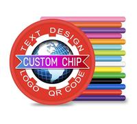 500 Pcs Custom Plastic Chips,Good for Drink or Beer Tokens in bar,Print Your Design or Text on a chip