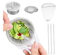 500 PCS Disposable Drain Covers Mesh Sink Strainer Bags, Kitchen Sink Drain Strainer, Sourdough Drain Catcher with 3 Small Brush, Fit All Drain Sinks for Kitchen, Bath, Tub, Anti-Clogging