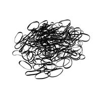 500 PCS Disposable Mini Rubber Bands Soft Elastic Hair Bands for Children Hair Braiding styling BlackMini
