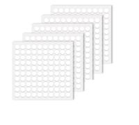 500 PCS Double Sided Adhesive Tape, 10mm Stickers Removable Round Sticky Pads, Clear Sticky Tack No Trace Super Sticky Putty Waterproof Small Sticky Dots for Balloons Christmas Festival Decoration