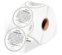 500 Pcs Farm Fresh Eggs Carton Labels Eggs Handling Stickers - 2 Inch Egg Packaging Stickers for Chicken Quail, Duck Egg