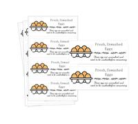 500 Pcs Farm Fresh Eggs Labels Unwashed Fresh Eggs Packaging Stickers Poultry Farmers Quail Egg Producers Stickers for Farmers Market Homestead Fresh Chicken & Quail Egg