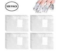 500 Pcs Foil Nail Wraps Remover Nail Art Soak Off Acrylic Gel Nail Polish Removal