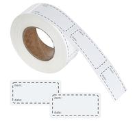 500 Pcs Freezer Labels, Adhesive Address Label, Food Date Stickers White Sticky Labels On a Roll, Easy Peel Off Storage Stickers for Kitchen Freezer Containers Jars Boxes