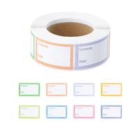 500 Pcs Freezer Labels, Personalised Sticky Labels Stickers, 40x25mm, Food Date Name Labels Easy Peel Off, Oil & Waterproof Fridge Labels, Self Adhesive Label Roll for Jar Pantry Container Kitchen (B)