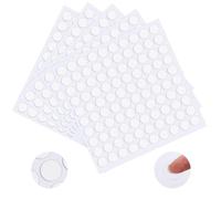 500 PCS Glue Dots for Balloons Removable Sticky Dots Double Sided Round No Trace Waterproof Transparent White Tack Glue Dots, for Balloon Christmas Decoration (10mm)