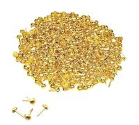 500 PCS Gold Split Pin Metal Paper Fasteners Mini Brads for Craft, DIY Stamping, Scrapbook, Office and Household Supplies