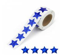 500 PCS Holographic Blue Star Stickers, 1 Inch Self Adhesive Metallic Glitter Foil Star Labels, Sparkly Reward Stickers for Kids Students Teachers Behavior Chart & Classroom Supplies DIY Envelope Seal