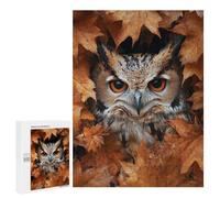 500 PCS Jigsaw Autumn Owl Portrait-1 Jigsaws for Adults Puzzle Stress Reliever Parent-child Interaction Unique Birthday And Xmas Gifts 500 PCS