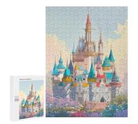 500 PCS Jigsaw Cinderella Castle Fantasy Jigsaws for Adults Puzzle But Fun And Humorous Challenging To Complete Unique Birthday And Xmas Gifts 500 PCS