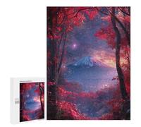 500 PCS Jigsaw Enchanted Forest with Mountain View Jigsaws for Adults Puzzle Stress Reliever Parent-child Interaction Unique Birthday And Xmas Gifts 500 PCS