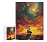 500 PCS Jigsaw Galactic Voyage Aesthetic Artwork Jigsaw Puzzles for Adults Family Activities Help The Brain Exercise Deal As Gifts for The Whole Family 500 PCS
