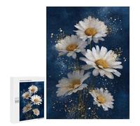 500 PCS Jigsaw Glowing Daisy Bouquet Jigsaw Puzzles for Adults Family Activities Help The Brain Exercise Deal As Gifts for The Whole Family 500 PCS