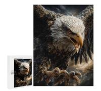 500 PCS Jigsaw Majestic Bald Eagle Portrait Adult Jigsaw Puzzles For Family Fun Parent-child Interaction Gifts for Friends And Family 500 PCS