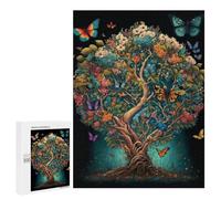 500 PCS Jigsaw Nature's Symphony Flowers & Butterflies Jigsaws for Adults Puzzle But Fun And Humorous Challenging To Complete Unique Birthday And Xmas Gifts 500 PCS