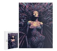 500 PCS Jigsaw Puzzle for Adults Abstract Female Figure Painting Puzzle for Adults Fun Games Staycation Kill Time Birthday And Unique Gifts 500 PCS