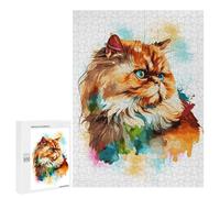 500 PCS Jigsaw Puzzle for Adults Abstract Persian Cat Art Jigsaws for Adults Anti-Stress Toys A Work of Art Unique Gifts for Birthday And Christmas 500 PCS