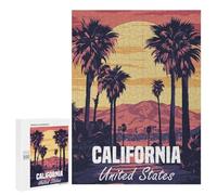 500 PCS Jigsaw Puzzle for Adults California Sunset Adult Jigsaw Puzzle Brain Teaser Game Stress Reliever Unique Gifts for Birthday And Christmas 500 PCS