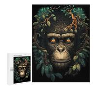 500 PCS Jigsaw Puzzle for Adults Chimpanzee Wild Land Adult Jigsaw Puzzle Brain Teaser Game Stress Reliever Unique Gifts for Birthday And Christmas 500 PCS