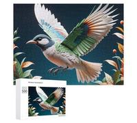 500 PCS Jigsaw Puzzle for Adults Colorful Flying Bird Illustration Puzzle for Adults Fun Games Staycation Kill Time Birthday And Unique Gifts 500 PCS