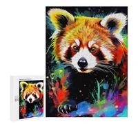 500 PCS Jigsaw Puzzle for Adults Colorful Red Panda Artwork-1 Puzzle for Adults Fun Games Staycation Kill Time Birthday And Unique Gifts 500 PCS