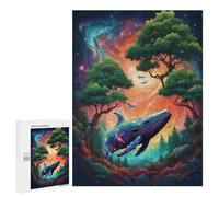 500 PCS Jigsaw Puzzle for Adults Flying Whale Adult Jigsaw Puzzle Brain Teaser Game Stress Reliever Unique Gifts for Birthday And Christmas 500 PCS