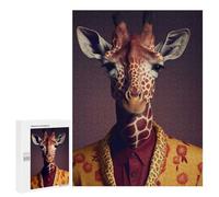 500 PCS Jigsaw Puzzle for Adults Giraffe Suit Animal Adult Jigsaw Puzzle Brain Teaser Game Stress Reliever Unique Gifts for Birthday And Christmas 500 PCS