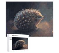 500 PCS Jigsaw Puzzle for Adults Glowing Hedgehog in Fantasy Land Puzzle for Adults Fun Games Staycation Kill Time Birthday And Unique Gifts 500 PCS